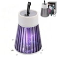 thumbnail image 1 of Gustave Rechargeable Electric Mosquito Bug Zapper Indoor Outdoor, Portable Hanging Flying Insect Trap Mosquitoes Killer Lamp with UV Light - Gray, 1 of 11