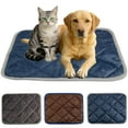 thumbnail image 1 of Gustave Self Warming Pet Mat Quilted Self Heating Dog Cat Bed Pad Non-Slip Warm Thermal Washable Kennel Crate Bed Mats for Winter Indoor Outdoor Pets (Blue, 19.7"x15.8"), 1 of 8