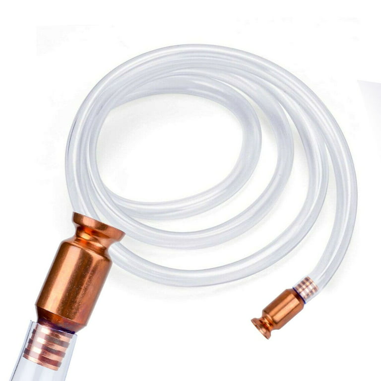 Gustave Shaker Siphon Hose 5ft Multi-Purpose Super Easy Siphon Pump for  Gasoline/Fuel/Water Transfer, with Copper Head 1/2 Valve 