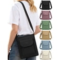 thumbnail image 1 of Gustave Shoulder Bags for Women Lightweight Casual Crossbody Purses and Handbags Phone Bag Nylon Water-Resistant Trendy Small Messenger Bag for Travel Work, Black, 1 of 7