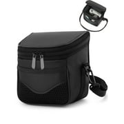 Gustave Small Camera Case Bag Crossbody Purse Waterproof Shockproof Digital Camera Shoulder Bags Compatible with Nikon, Canon, Sony "Black, 5.1*3.5*5.1inch"