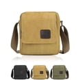 thumbnail image 1 of Gustave Small Canvas Crossbody Bag for Men Women Vintage Shoulder Messenger Bag Multi Pockets Casual Travel Satchel Purse "Khaki", 1 of 9