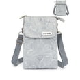 thumbnail image 1 of Gustave Small Crossbody Bag Cell Phone Purse Wallet Canvas Messenger Shoulder Handbag Lightweight Travel Pouch for Women with Adjustable Strap "Gray", 1 of 8