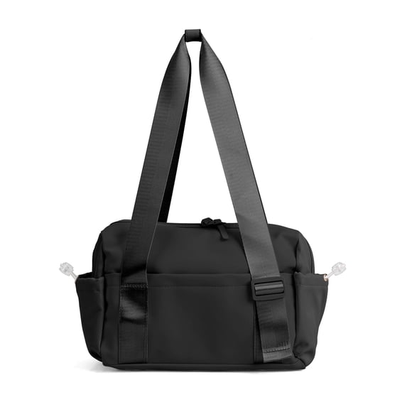 Gustave Small Gym Bag for Women Waterproof Mini Travel Duffel Bag Lightweight Sports Bags Tote Handbag with Wet Compartment, Black