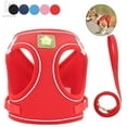 thumbnail image 1 of Gustave Soft Mesh Pet Dog Harness and Leash Set, No-Pull Pet Harness Adjustable Reflective Breathable Mesh for Small Medium Dogs and Cats (Red, Size M), 1 of 10