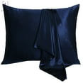 thumbnail image 1 of Gustave Solid Pillowcase, Queen, Blue, 1 of 11