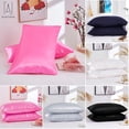 thumbnail image 1 of Gustave Solid Pillowcase, Queen, Pink, 1 of 12