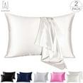 thumbnail image 1 of Gustave Solid Pillowcases, Queen, White, 1 of 11