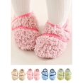 thumbnail image 1 of Gustave Toddler Slippers for Boys Girls Non-Slip Fleece Lined House Shoes Unisex Kids Winter Warm Fuzzy Slip on Socks Slippers Walking Shoes for Indoor Outdoor - Pink, XS, 1 of 7