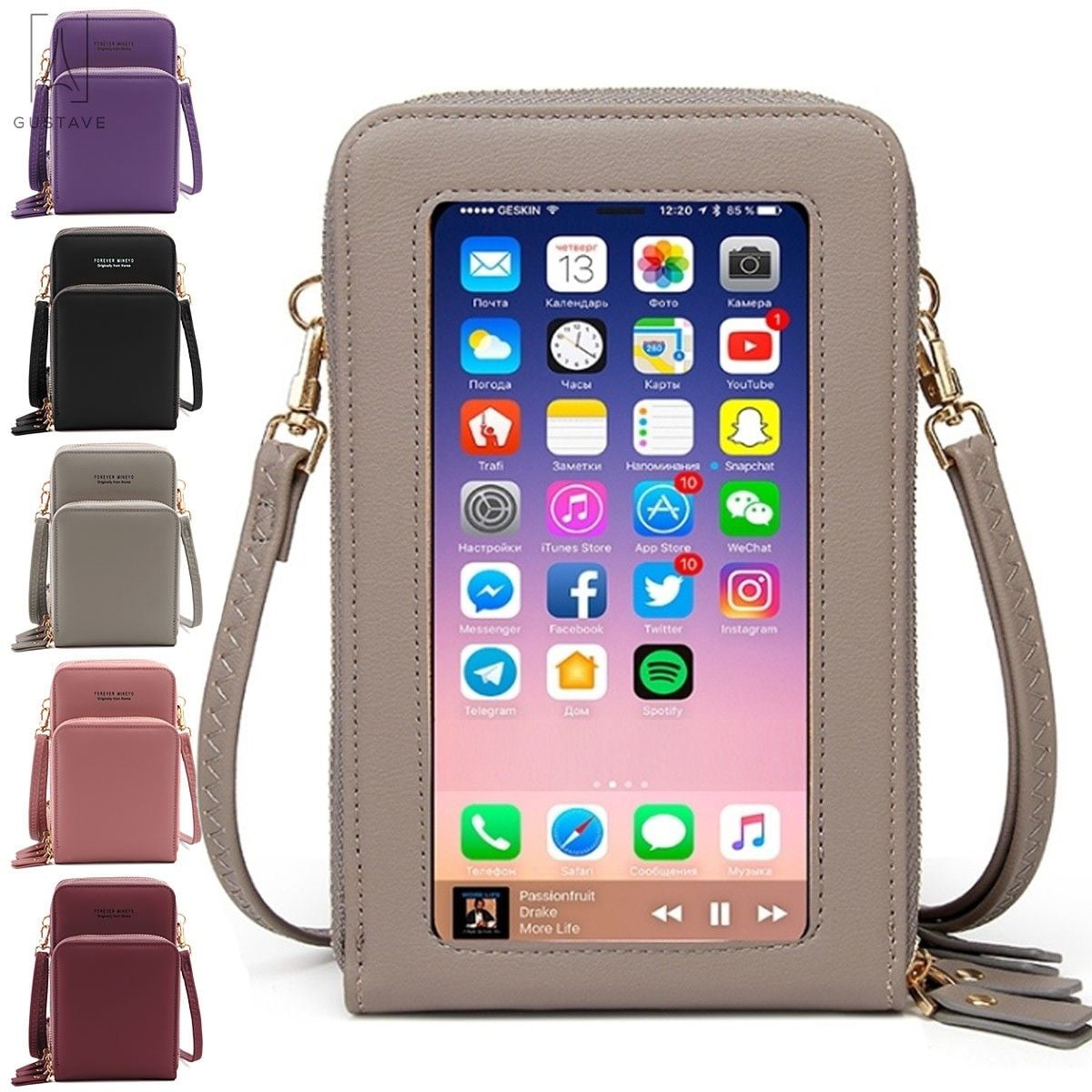 Women's Cell Phone Pouch Removable Strap Wristlet Hand Bag - Temu