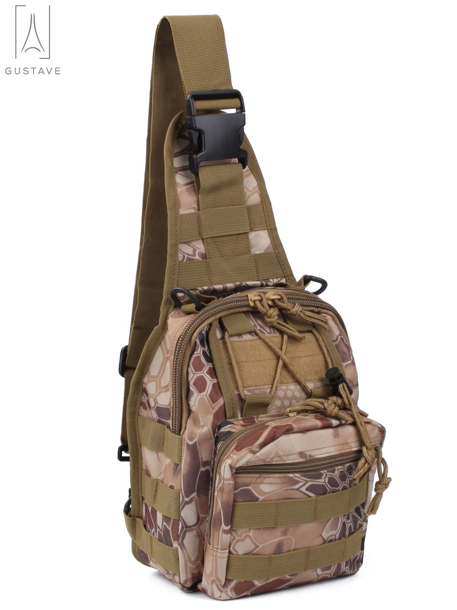Gustave Travel Crossbody Sling Bag for Men Chest Pack Backpack Compact ...