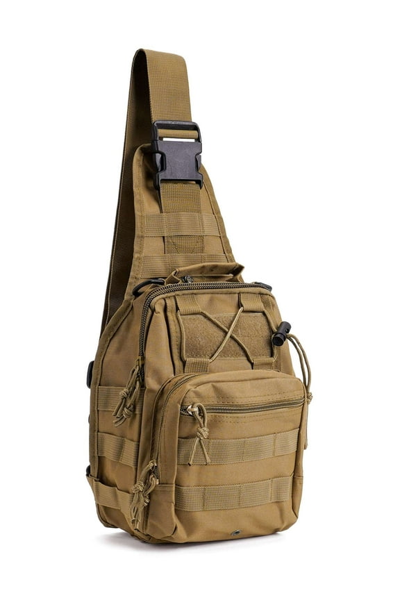 Travel Crossbody Sling Bag for Men Chest Pack Backpack Compact EDC Small Sling Shoulder Daypack Outdoor Sport Bags