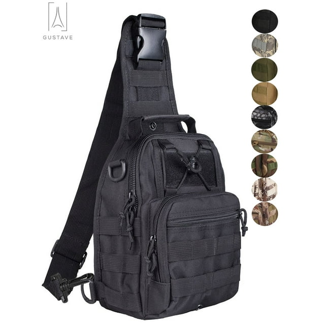 Gustave Travel Crossbody Sling Bag for Men Chest Pack Backpack Compact ...