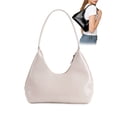 thumbnail image 1 of Gustave Underarm Shoulder Bag for Women Patent Leather Trendy Small Hobo Handbags Shiny Top Handle Clutch Purse Going Out Evening Bags - Beige, 1 of 8
