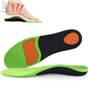 Gustave Unisex Plantar Fasciitis Insoles, Arch Support Shoe Inserts for Flat Feet, Foot & Heel Pain and Over-Pronation for Comfort & Relief "Green,XS"