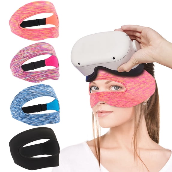Gustave VR Eye Mask Cover Adjustable Breathable VR Mask Sweat Band Elastic Virtual Reality Headset Cover VR Workouts Accessories "Purple"