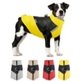 thumbnail image 1 of Gustave Winter Dog Coat Reflective Warm Dog Jackets Windproof Waterproof Pet Vest Puppy Cold Weather Coats Clothes with Harness Zipper for Small Medium Large Dogs (Yellow, S), 1 of 9