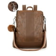 thumbnail image 1 of Gustave Women Backpack Purse PU Leather Anti-Theft Travel Backpack Rucksack Casual Fashion Convertible Shoulder Handbag Daypack "Brown", 1 of 9