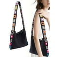 thumbnail image 1 of Gustave Women Crochet Tote Bag Hobo Crossbody Purse Embroidery Floral Knit Shoulder Handbag Summer Aesthetic Hollow Out Boho Beach Bag - Black, 1 of 8