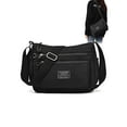 thumbnail image 1 of Gustave Women Crossbody Bag Nylon Waterproof Shoulder Handbag Purse Multi Pockets Lightweight Casual Travel Messenger Satchel Bags with Adjustable Strap, Black, 1 of 7