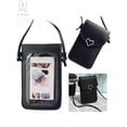 thumbnail image 1 of Gustave Women Crossbody Phone Purse Lightweight Touchable PU Leather Phone Bag, Mini Heart type Hasp Mobile Pouch for Travel Shopping "Green", 1 of 8