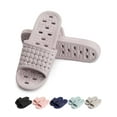 thumbnail image 1 of Gustave Women Men Shower Slipper Bathroom Slides Sandals Non-Slip Quick Drying Soft Slippers House Shoes with Drain Holes for Indoor Home Beach Pool, 1 of 9