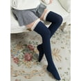 thumbnail image 1 of Gustave Women Over The Knee Thigh High Socks Legging Warmer Extra Long Thign Hight Boot Socks "Navy Blue", 1 of 6