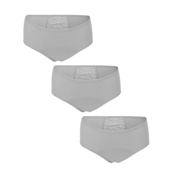 Gustave Women Period Underwear Leakproof Breathable Hipster Panties Menstrual Postpartum Comfort Cotton Protective Briefs Underpants for Teen Girls, 3 Pack