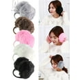 thumbnail image 1 of Gustave Women Plush Faux Fur Ear Muffs Winter Warm Outdoor EarMuffs Cold Weather Ear Warmer Cozy Soft Ear Covers, Black, 1 of 9