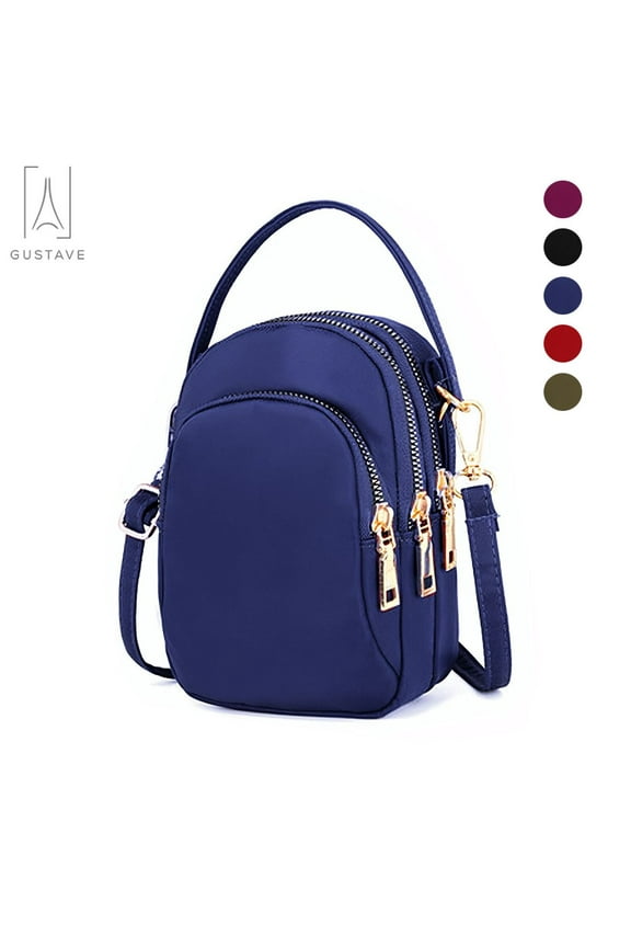 Women Small Crossbody Bag Cell Phone Pouch Purse Mini Messenger Shoulder Bag Smartphone Wallet Handbag Multipockets Bag, Blue