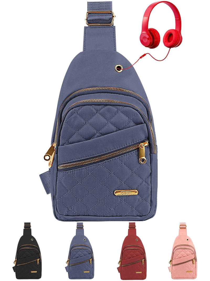 Gustave Women Small Sling Bag, Waterproof Nylon Quilted  display picture 1