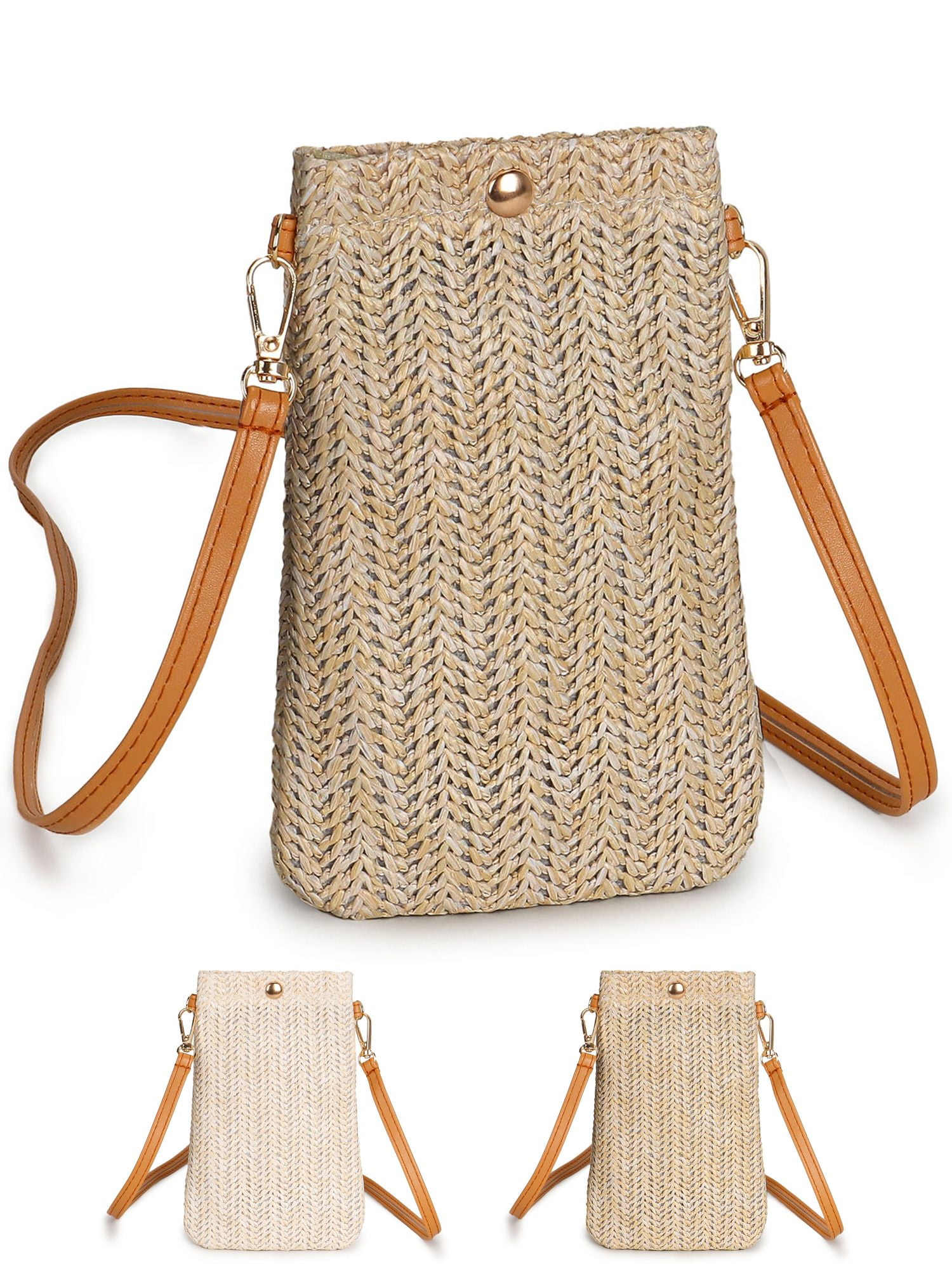 大注目 Crossbody Straw Women Gustave Shoulder Phone Cell Small Bag MessengerBags