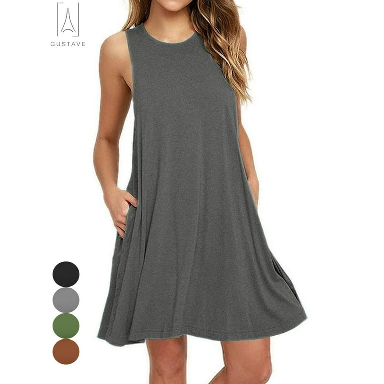 Pure Color High Neck Sleeveless Evening Dresses Pure Color High Neck Sleeveless Evening Dresses