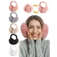 thumbnail image 1 of Gustave Women Winter Ear Muffs Foldable Faux Fur Earmuffs Soft Warm Plush Ear Warmers Girls Cute Ear Covers for Outdoor Cold Weather "Gray", 1 of 8