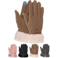 thumbnail image 1 of Gustave Women Winter Touchscreen Gloves Warm Fleece Lined Windproof Gloves Soft Fluffy Cuff Thermal Texting Gloves for Cold Weather Outdoor Hiking Driving Cycling "Brown", 1 of 7