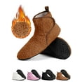 thumbnail image 1 of Gustave Women's Fuzzy Bootie Slippers Winter Warm Non-Slip Barefoot House Shoes Casual Cozy Fleece Lined Sock Slippers Foldable for Indoor Outdoor, 1 of 9