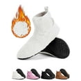 thumbnail image 1 of Gustave Women's Fuzzy Bootie Slippers Winter Warm Non-Slip Barefoot House Shoes Casual Cozy Fleece Lined Sock Slippers Foldable for Indoor Outdoor, 1 of 9