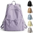 thumbnail image 1 of Gustave Women's Lightweight Backpack Purse Water Resistant Nylon 14 Inch Laptop Travel Backpack Casual Daypack Cute College Bookbag - Purple, 1 of 8