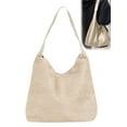 thumbnail image 1 of Gustave Women's Slouchy Bag Tote Shoulder Bag Hobo Handbag Retro Faux Suede Work Bags Top Handle Tote Purses for Travel Shopping Office - Beige, 1 of 8
