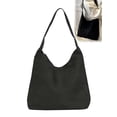 thumbnail image 1 of Gustave Women's Slouchy Bag Tote Shoulder Bag Hobo Handbag Retro Faux Suede Work Bags Top Handle Tote Purses for Travel Shopping Office - Black, 1 of 8