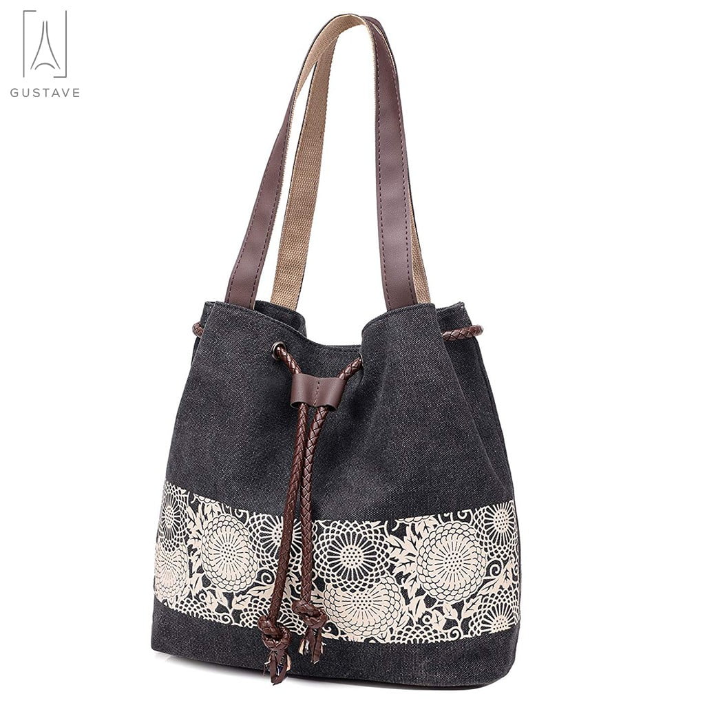 Gustave Multi pocket Canvas Tote Bag for Women Kuwait Ubuy