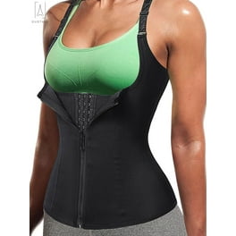 Waist Trainer Corset for Weight Loss Tummy Control Sport Workout Body Shaper Zipper Vest Tank Top Walmart