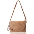 thumbnail image 1 of Gustave Woven Straw Crossbody Bag Envelope Clutch Purse for Women Bohemian Shoulder Handbag for Summer Beach Vacation - Khaki, 1 of 9