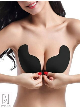 1-2Packs Strapless Self Adhesive Invisible Backless Push-up Bra