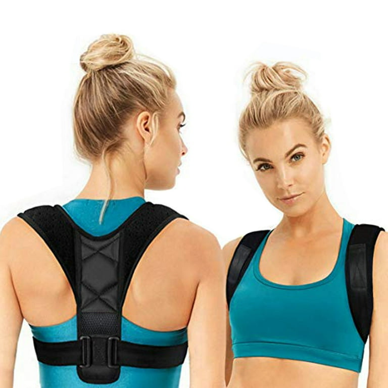 Gustavedesign Posture Corrector for Men and Women Adjustable Support Relieves Shoulders Pain Corrects Slouching Hunching Bad Posture Size L
