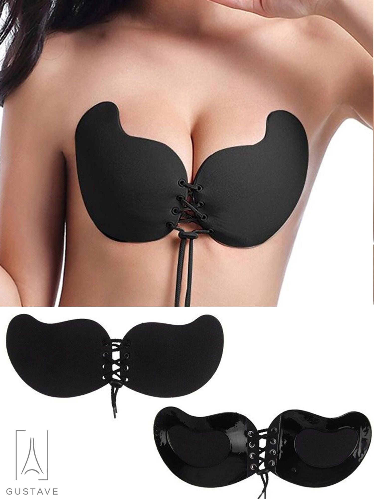 Silicone Sticky Bras for Women Invisible Bra Women Large Cup Bras Strapless Big  size Clothing for Women Push Up Bra G H Cup - AliExpress