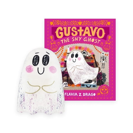 Gustavo, the Shy Ghost 10" Hand Puppet & Hardcover Book Set