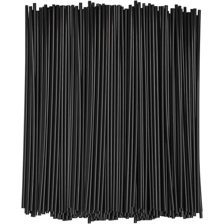 Gusto 7" Coffee Stir Sticks Coffee Straws Drink Stirrers, Black 1000-Pack