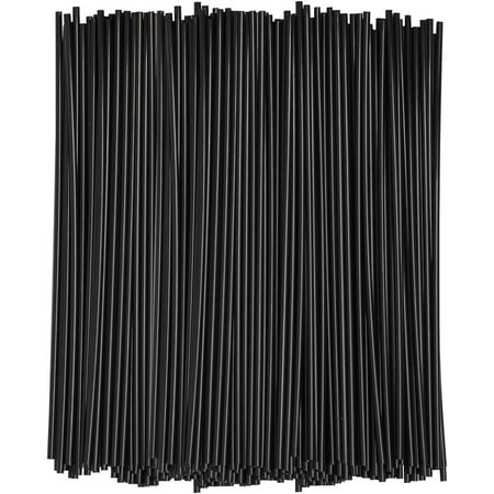 Gusto 7" Coffee Stir Sticks Coffee Straws Drink Stirrers, Black 1000-Pack