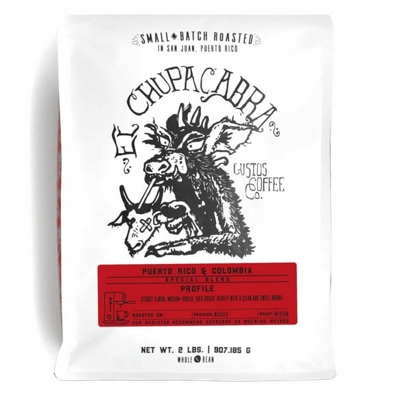 Gustos Chupacabra Whole Bean Coffee 2 lb Bag